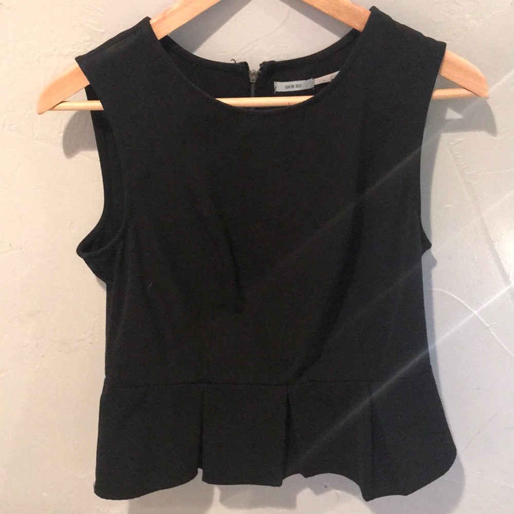 Urban Outfitters Peplum Top black large